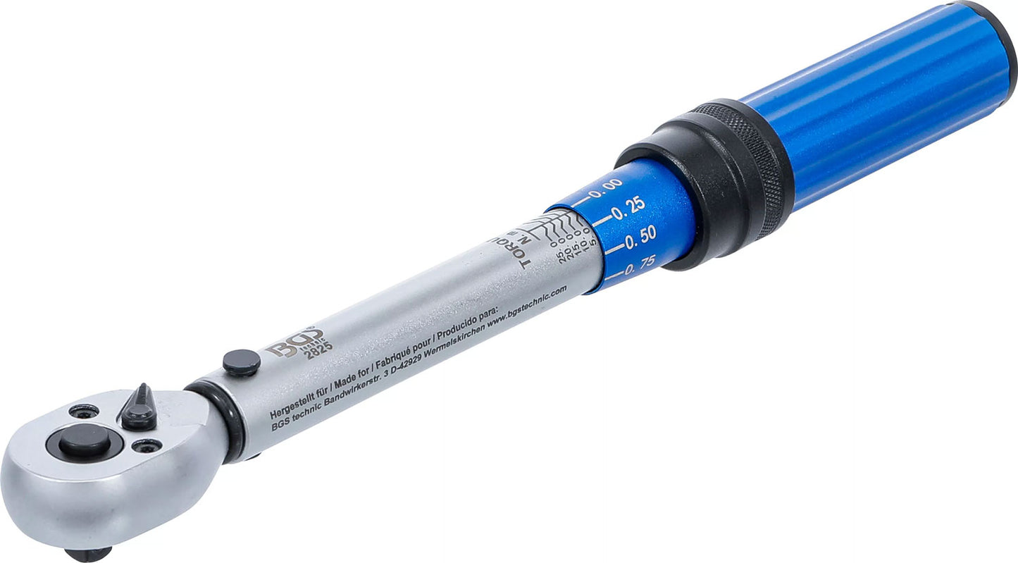 Clé dynamométrique technique BGS 1 4 5-25 nm
