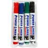 Marqueurs pour tableau blanc, largeur de trait 4 mm, noir, bleu, vert, rouge, 4 pièces 1 boîte