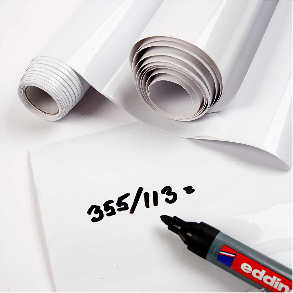Foil de tableau blanc blanc, 2m