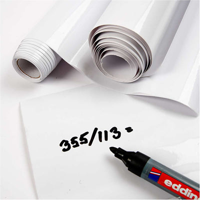 Foil de tableau blanc blanc, 2m