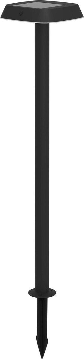 Lampe à piquet solaire Eglo dreoli - lampe sur pied d'extérieur - énergie solaire - LED - 103,5 cm - noir et blanc