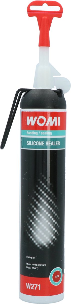 Womi joint silicone w271 – 200 ml rouge – joint résistant à la chaleur – résistant à l'huile – flexible durable