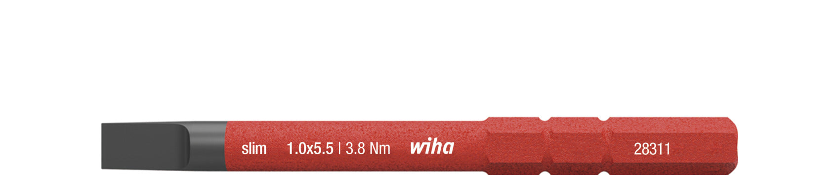 Lame réversible Wiha | fente 5,5 x 75 mm | vde isolé | 1 pièce - 34581 34581