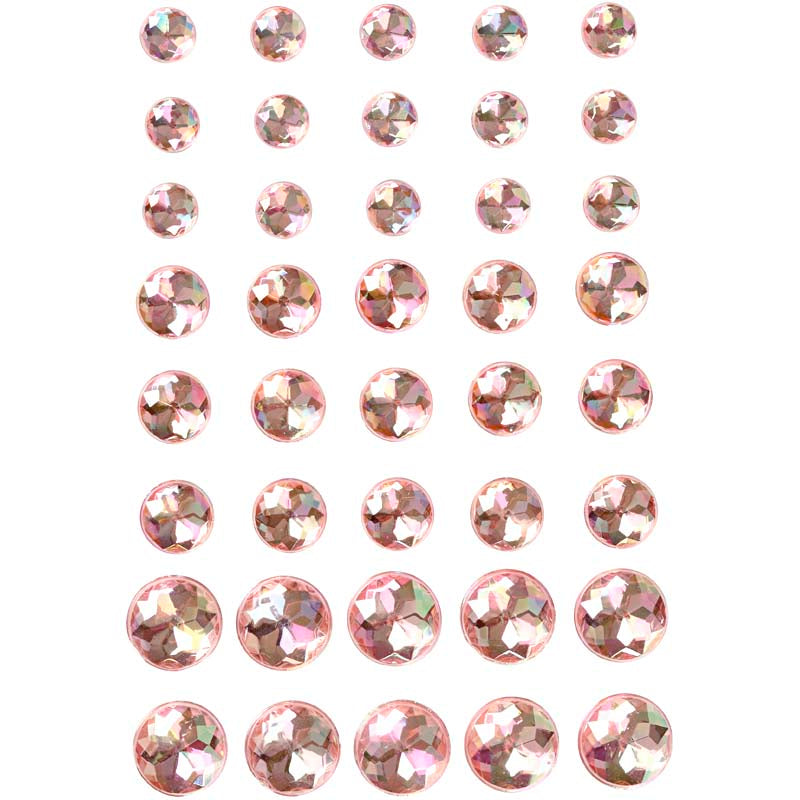 Creativ Company Strasstones Pink 6-8-10 mm, 40e.