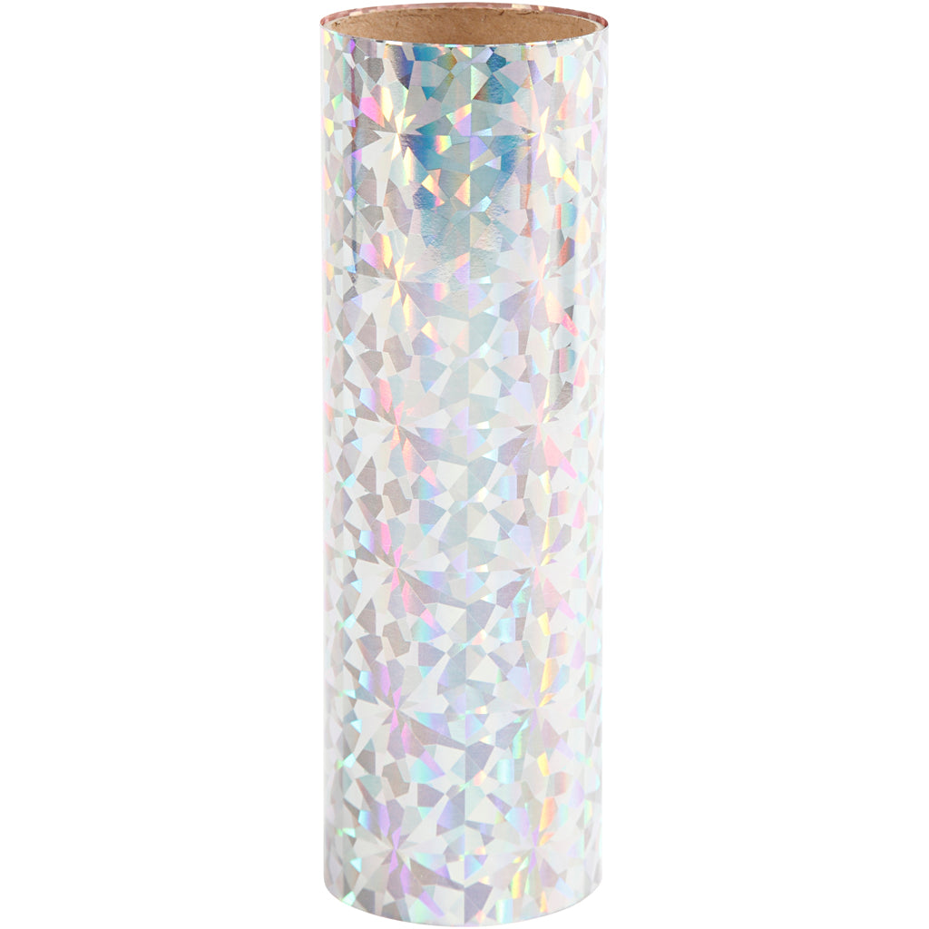 Feuille déco Creativ company, l: 15,5 cm, épaisseur 0,02 mm, argent, 50 cm 1 rouleau