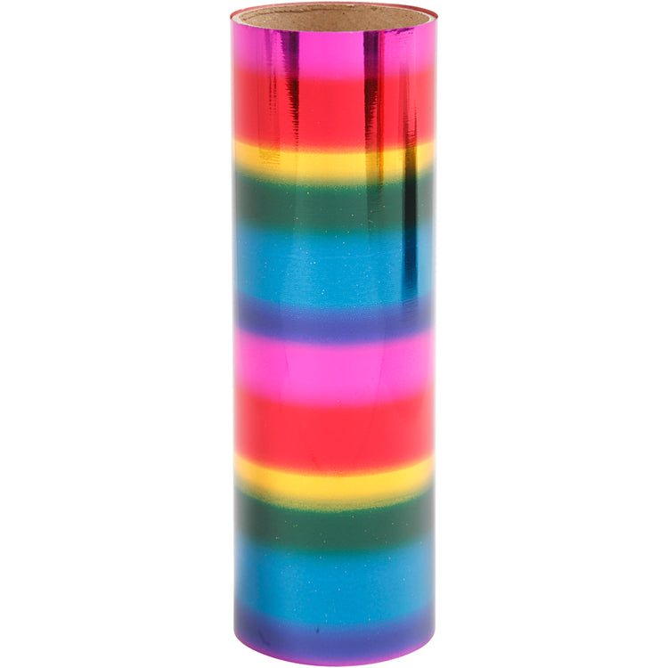 Feuille déco Creativ company, l: 15,5 cm, épaisseur 0,02 mm, couleurs arc-en-ciel, 50 cm 1 rouleau