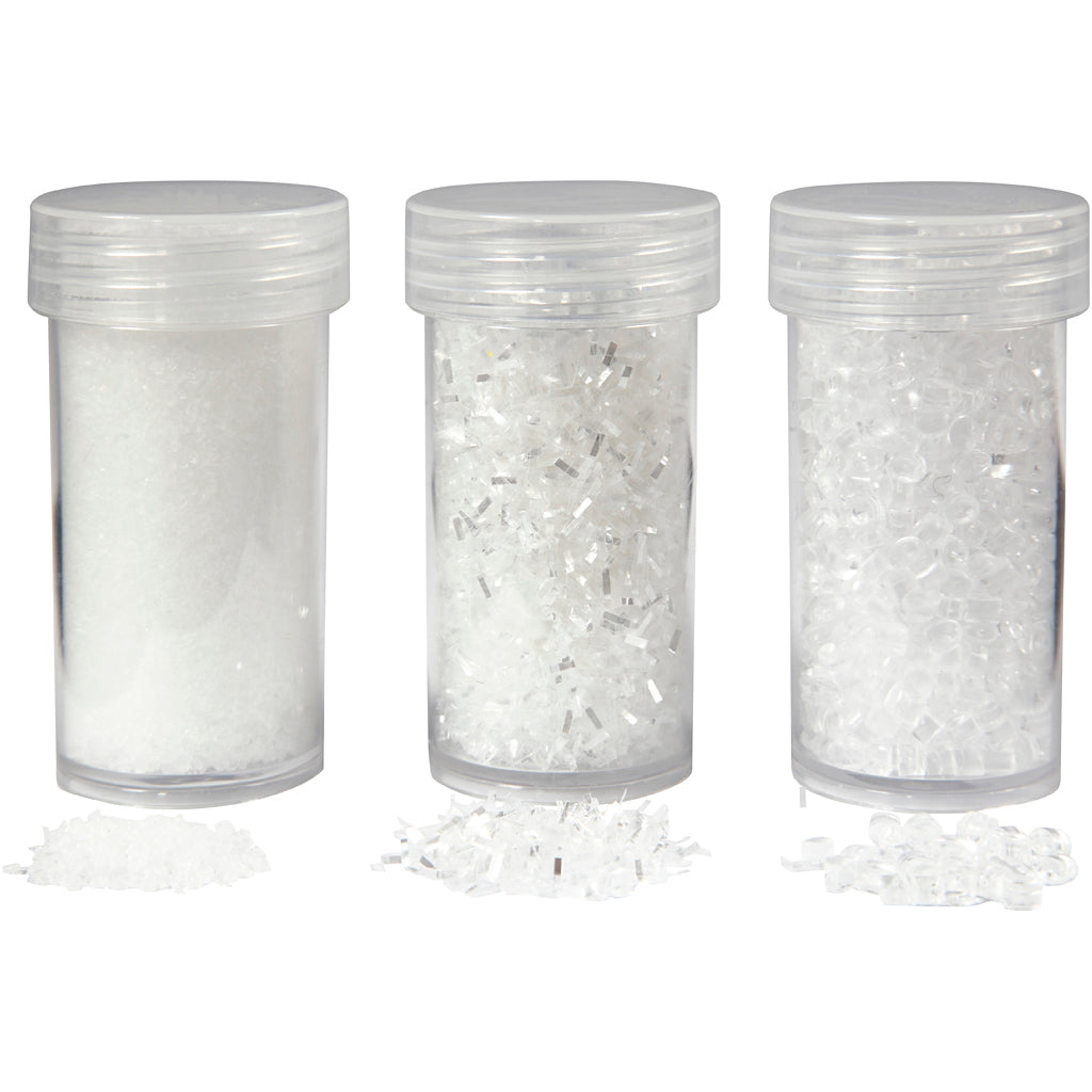 Creativ Company Art Resage White Glitter, 3e.