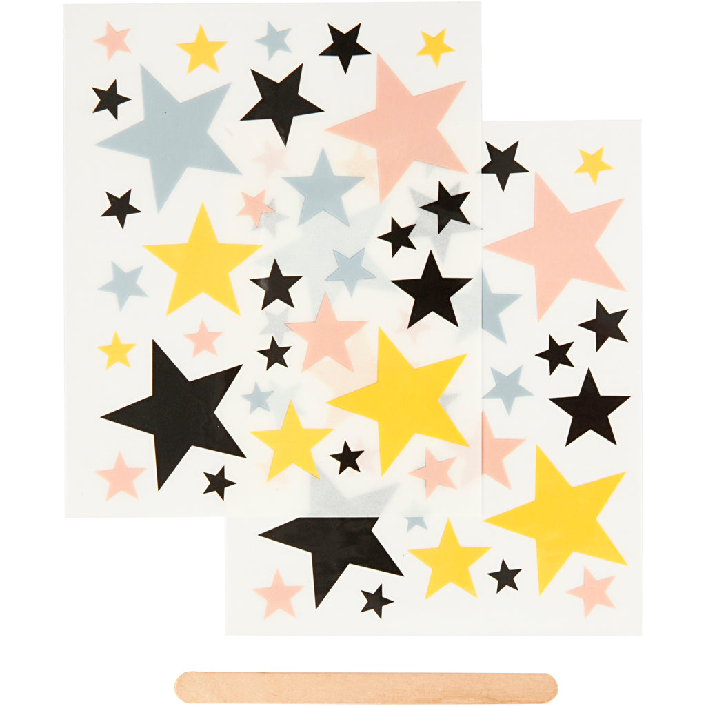 Creativ Company Froth-on Stickers Stars, 2 feuilles
