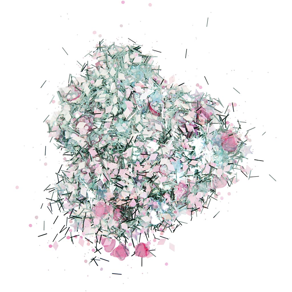 Creativ company paillettes et paillettes, couleurs pastel, 170 gr 1 boîte