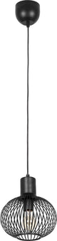 Trio gila - lampe suspendue - noir mat - excl. 1x e27 4 w - p: 23cm - montage au plafond - réglable en hauteur