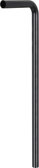 Tube de sol Differnz noir mat - acier inoxydable durable - ø 32 mm - 750 x 220 mm
