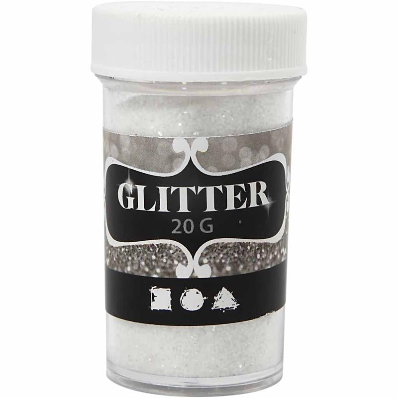 Creativ company paillettes, blanches, 20 gr 1 boîte