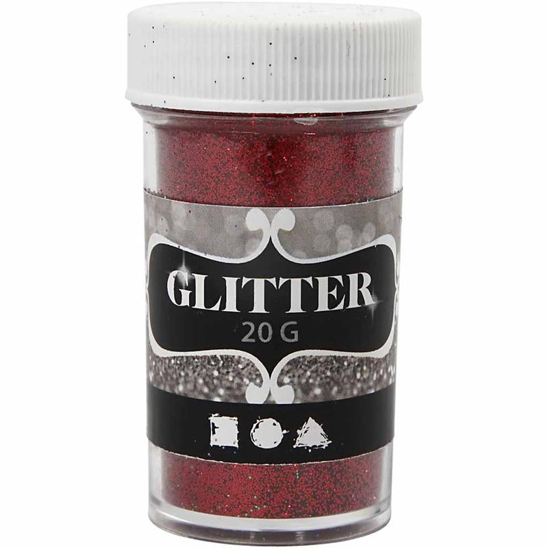 Creativ company paillettes, rouges, 20 gr 1 boîte