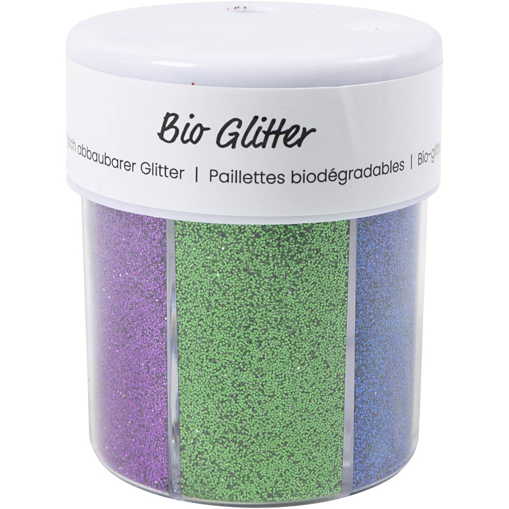 Creativ company bio sparkles, différentes couleurs, 6x28 ml 1 boîte