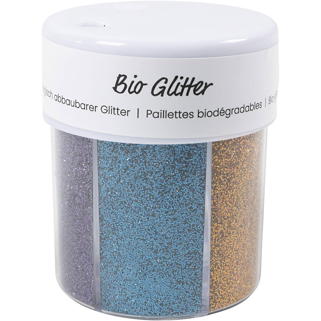 Creativ company bio sparkles, différentes couleurs, 6x28 ml 1 boîte