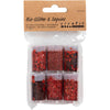 Creativ company bio sparkles paillettes, rouge, 6x7 ml 1 boîte