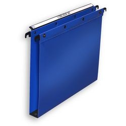 Classeur vertical suspendu ultime elba 383002 pp a4 bleu 30mm fond connectable rider