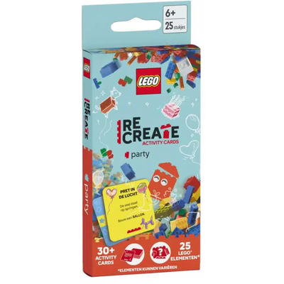 Fête de cartes d'activités Lego Create It