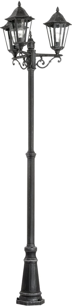 Lampe sur pied Eglo navedo - lampe sur pied - extérieur - e27 - 220 cm - noir