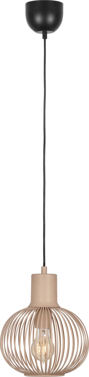 Trio gila - lampe suspendue - sable - excl. 1x e27 4 w - p: 23cm - montage au plafond - réglable en hauteur