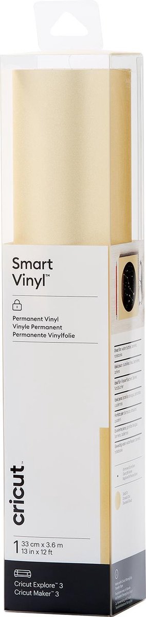 Cricut smart vinyl™ effet brillant permanent, doré