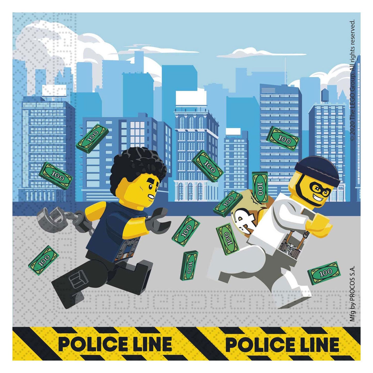 Paper Napkins FSC Lego City, 20e.