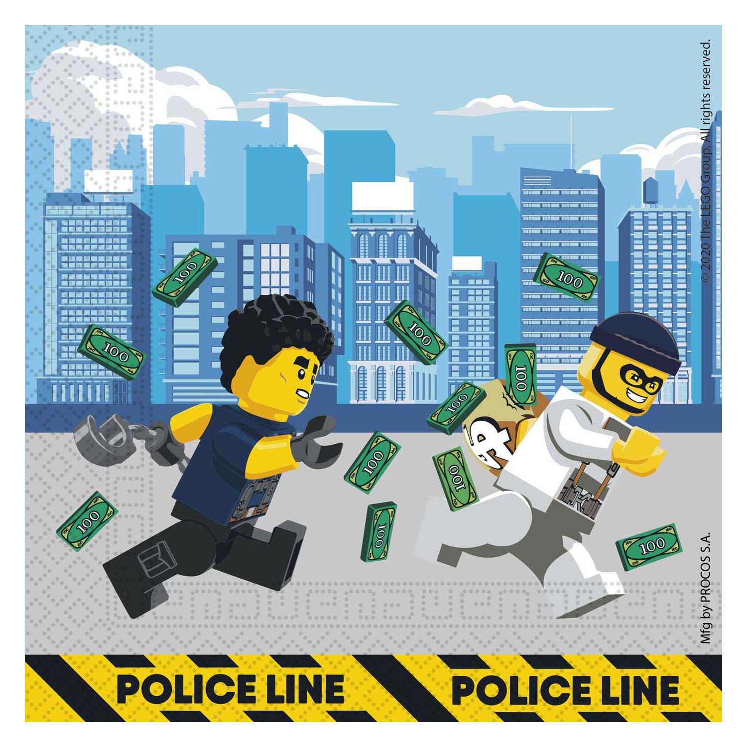 Paper Napkins FSC Lego City, 20e.