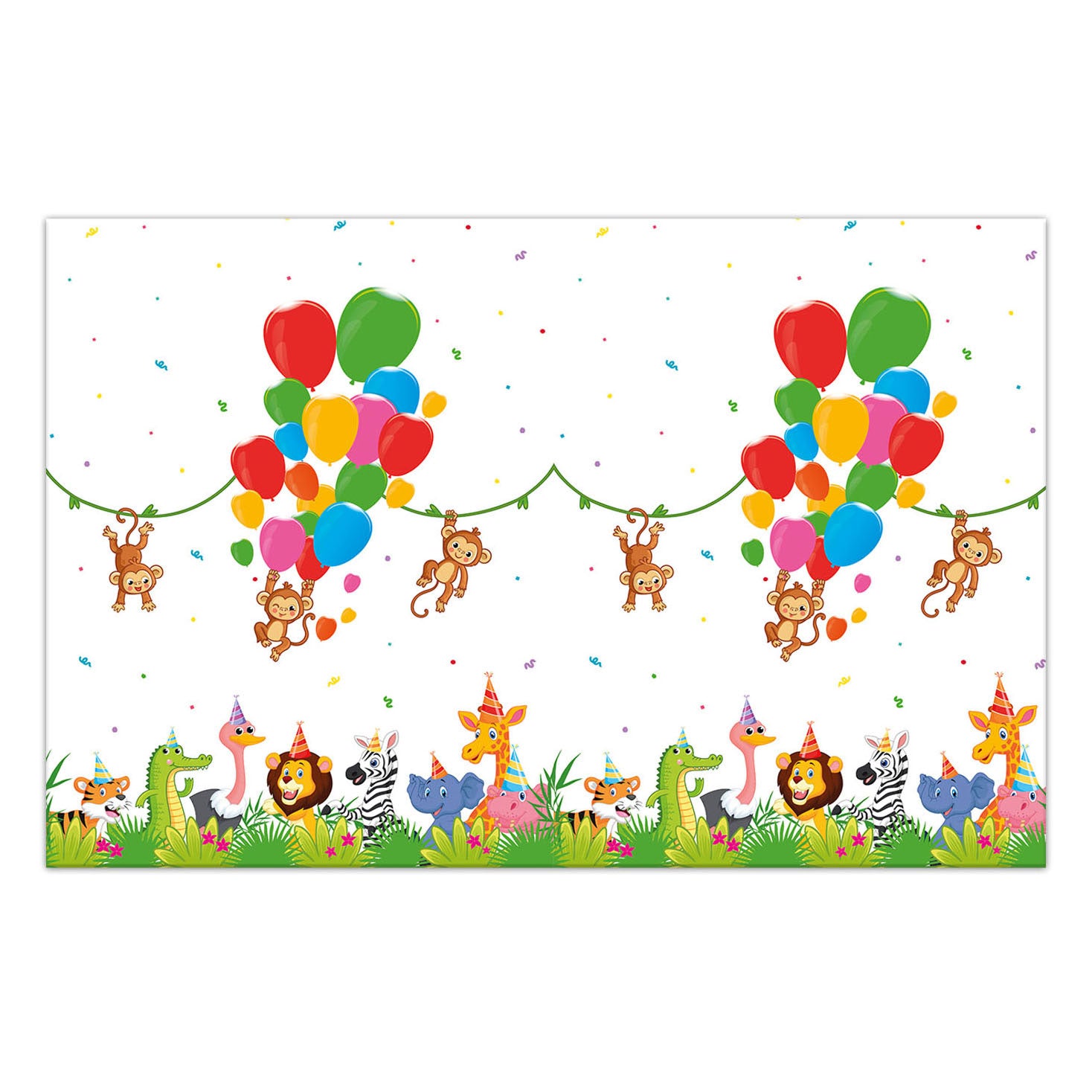Nappe Jungle Balloons, 120x180cm