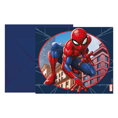 Invitations et enveloppes FSC Spider-Man Crime Fighter, 6pcs.