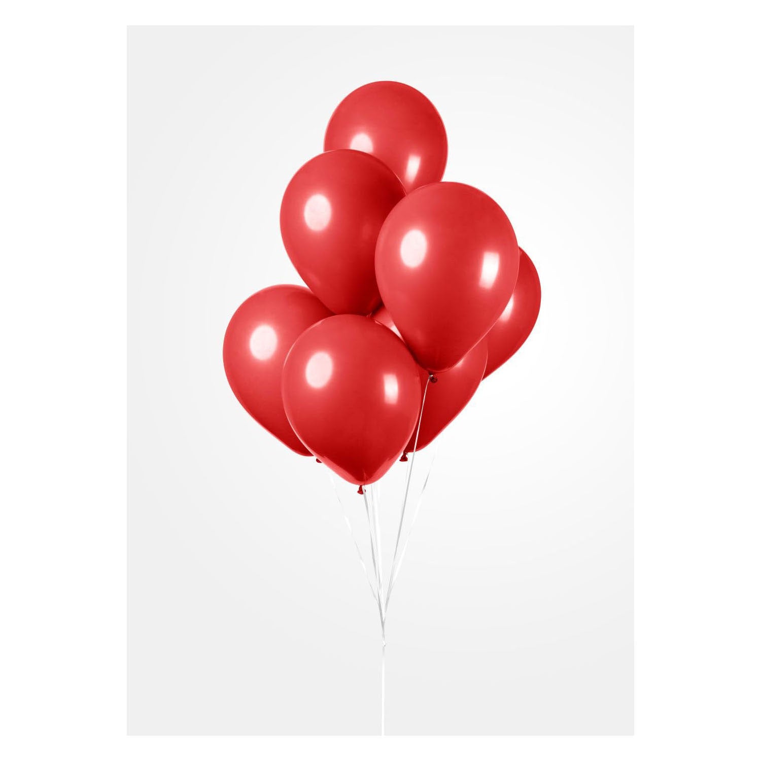 Balloons Globos Red 30 cm, 10e.