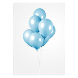 Globos Balloons bleu clair 30 cm, 10e. - afbeelding 3