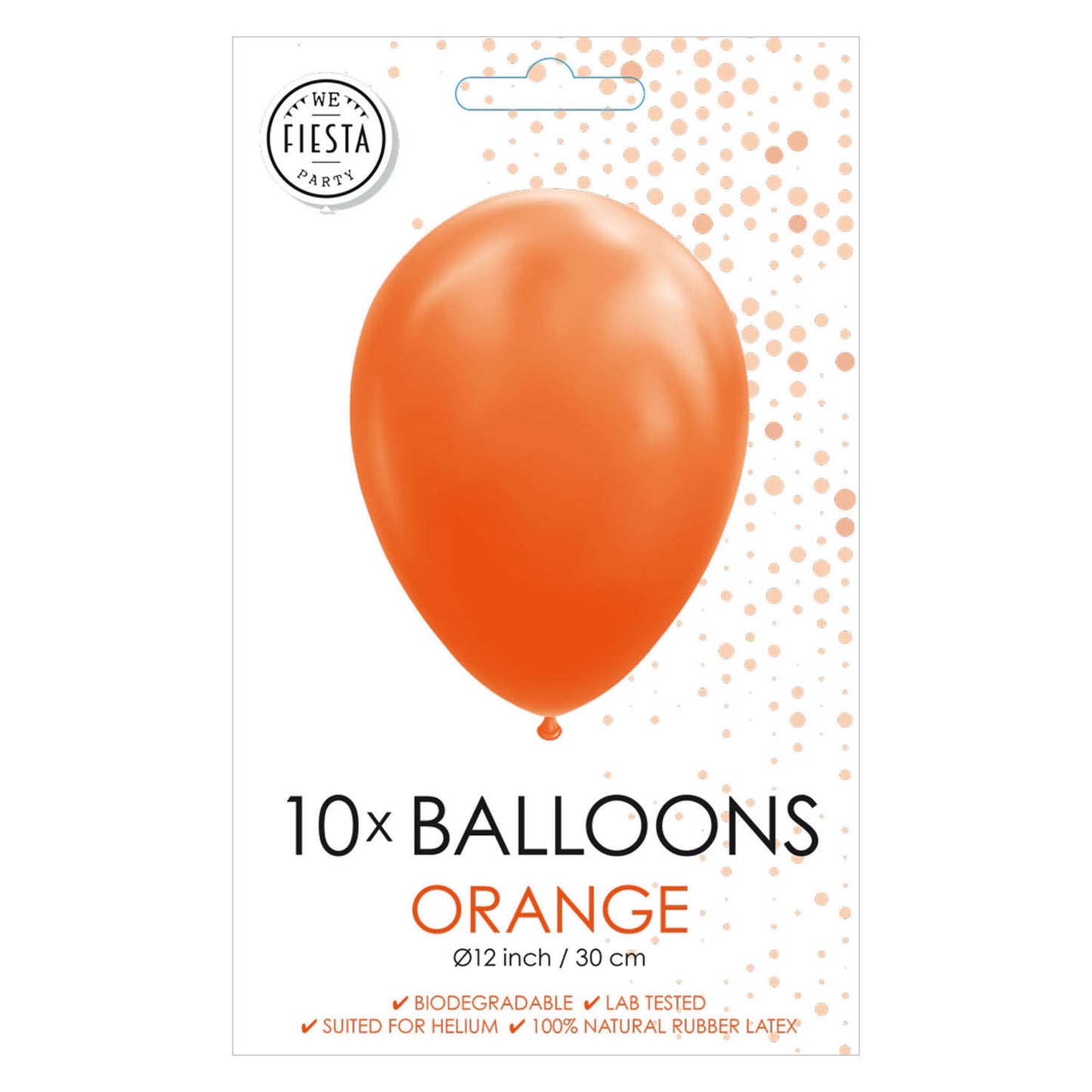 Globos Ballons Orange 30cm, 10pcs.
