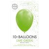 Globos Balloons Lime Green, 30 cm, 10e.