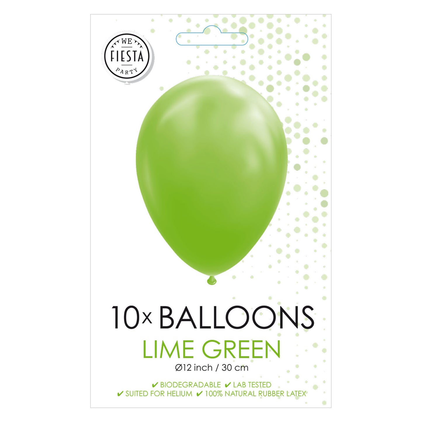 Globos Balloons Lime Green, 30 cm, 10e.