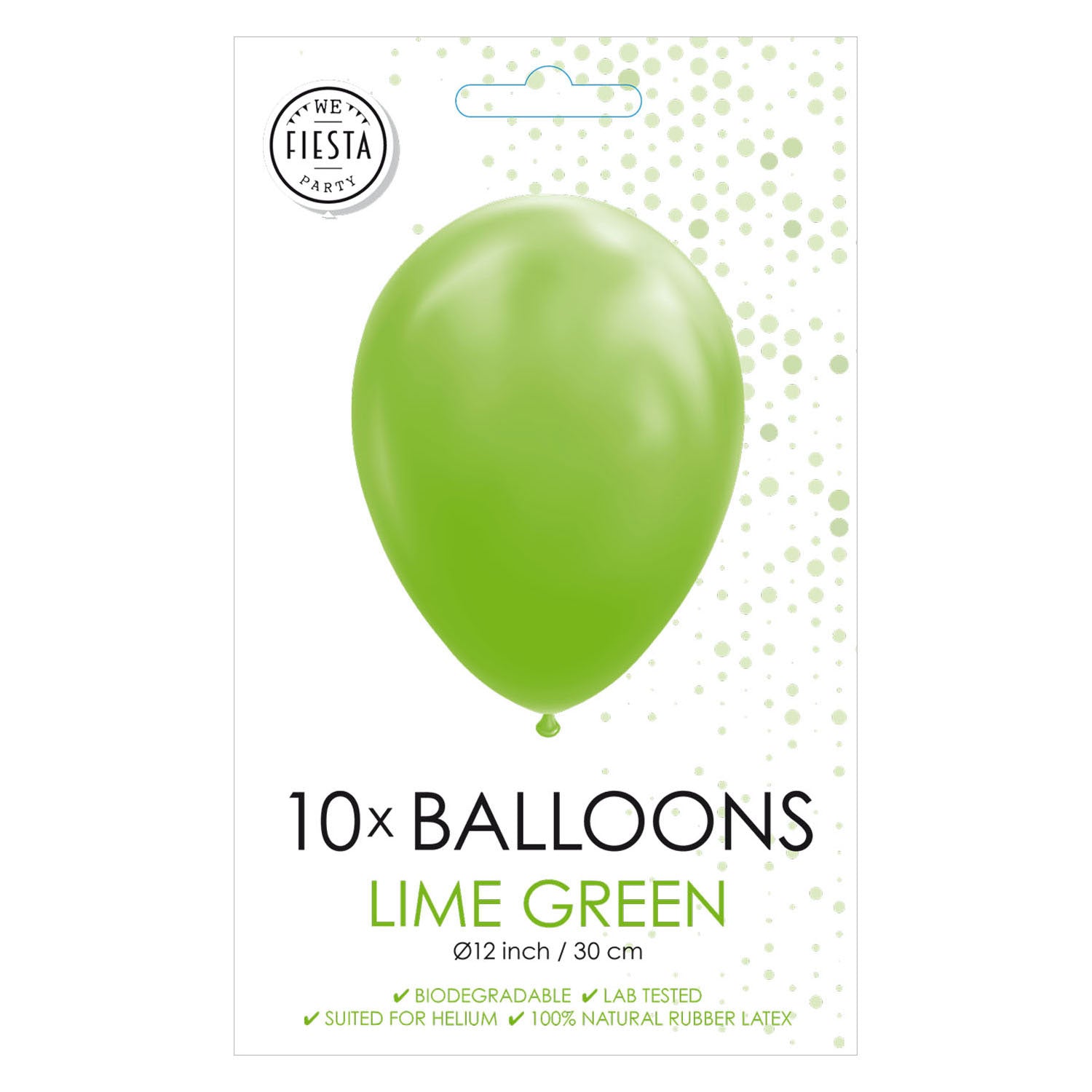 Globos Balloons Lime Green, 30 cm, 10e.