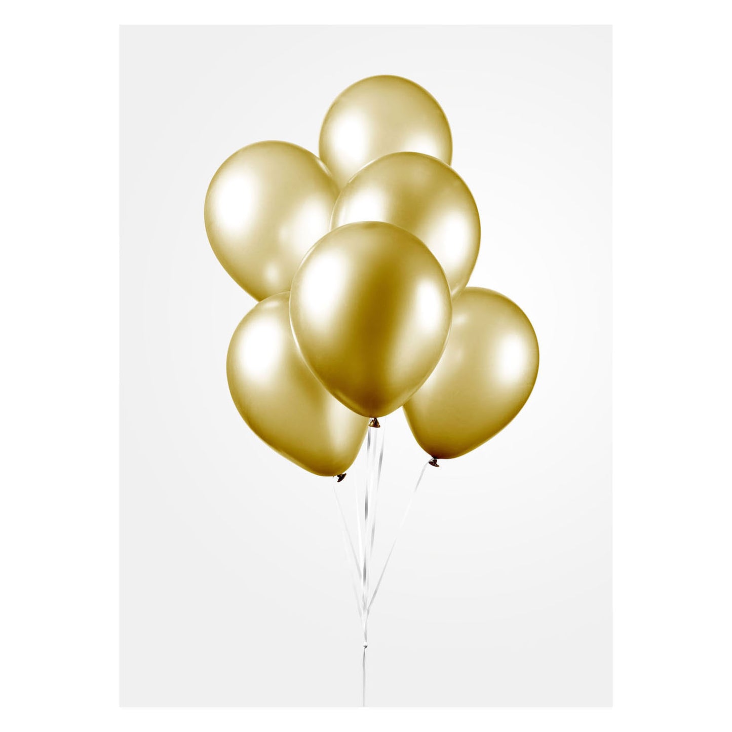Globos Balloons Metallic Gold 30cm, 10e.