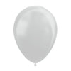 Globos Balloons Metallic Silver 30cm, 10e.