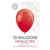 Globos Balloons Pearl Red 30cm, 10e. - afbeelding 2