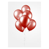Globos Balloons Pearl Red 30cm, 10e. - afbeelding 3