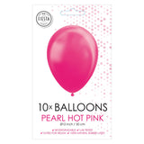 Balloons Pearl Hard Pink 30cm, 10st. - afbeelding 2