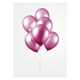 Balloons Pearl Hard Pink 30cm, 10st. - afbeelding 3
