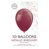 Globos Balloons Metallic Bordeaux 30cm, 10e. - afbeelding 2