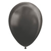 Globos Balloons Metallic Black 30 cm, 10e.