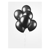 Globos Balloons Metallic Black 30 cm, 10e. - afbeelding 3