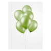 Globos Balloons Metallic Green 30cm, 10e.