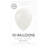 Globos Balloons Pearl White 30cm, 10e. - afbeelding 1