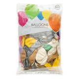 Ballons Couleurs de mélange de perles métalliques 30 cm, 100e. - afbeelding 2