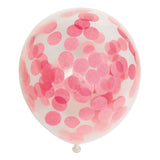 Confetti Balloons Paper Confetti Baby Pink 30 cm, 6e. - afbeelding 1
