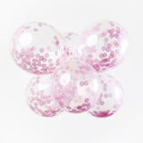 Confetti Balloons Paper Confetti Baby Pink 30 cm, 6e. - afbeelding 3
