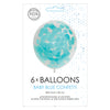 Confetti Balloons Paper Confetti bébé bleu 30 cm, 6e.